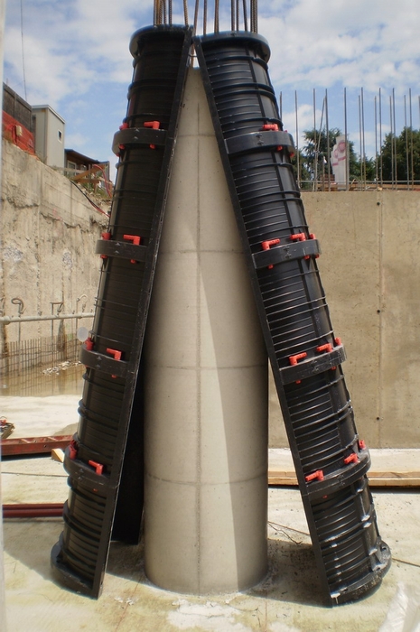 Пластиковая опалубка для круглых колонн